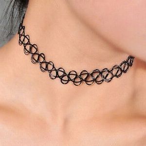Black Tattoo Choker Necklace